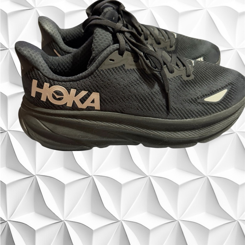 Women’s Hoka Black Athletic Sneakers - Picture 2 of 4